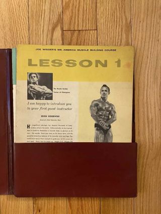 Vintage Joe Weider’s Mr America Muscle Building Course 7 Booklets 1957 RARE 2