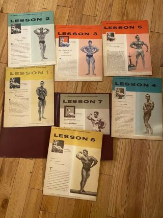 Vintage Joe Weider’s Mr America Muscle Building Course 7 Booklets 1957 RARE 3
