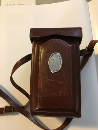Rare 1954 Rolleiflex 2.  8c Camera Leather Case w/ Rollei 25th Ann.  Badge Inside 2