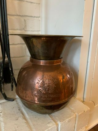 Antique Vintage Copper - Brass Vase Spittoon