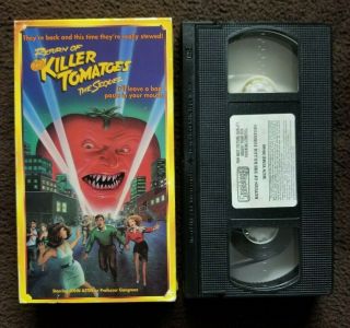 Return Of The Killer Tomatoes The Sequel George Clooney Rare Horror Vhs