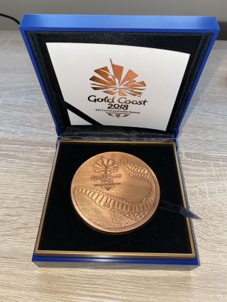 Rare Official Participation Medal Commonwealth Games 2018 Gold Coast Australia