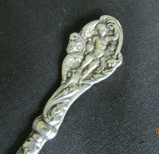 Antique Sterling Silver Art Nouveau Nut Spoon