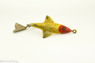 Vintage Fred Arbogast Tin Liz Minnow Antique Fishing Lure Lc2