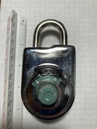 Sargent & Greenleaf Key Changing Combination High Security.  Padlock Lock,  Antique
