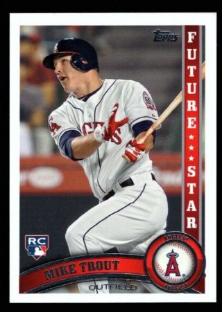 Mike Trout $250,  Angels 2011 Rookie Future Stars Fs - 10 10 Rc Rare Sp 2014 Topps