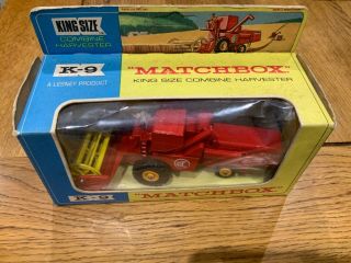 Matchbox Lesney Moko K9 Combine Harvester Claas Rare Red Version