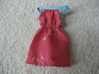 Vintage Barbie Best Buy Fashions Outfit - Superstar Era Pink Dress W/ Blue Strap