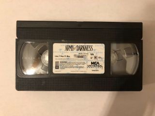 Army of Darkness VHS 1992 Bruce Campbell Horror Comedy RARE OOP Cult 3
