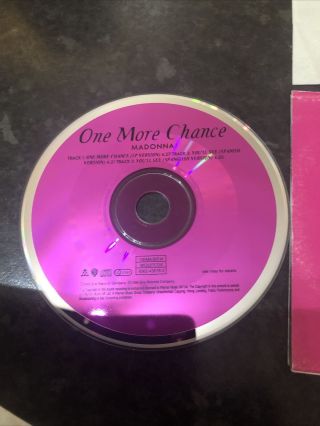 MADONNA ' One More Chance ' RARE 1996 LTD CD SINGLE,  POSTER SLEEVE 3