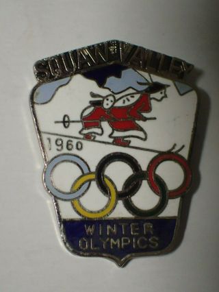 1960 Squaw Valley Winter Olympic Games Rare Pin Ski