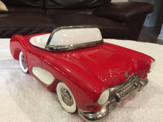 Rare Red/white 1956 Corvette Cookie Jar ($25.  00),