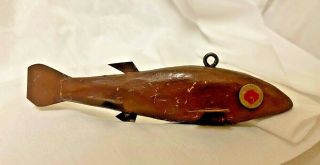 Vintage Minnesota Folk Art Fish Decoy