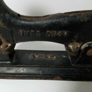 Antique Cast Iron Sure Shot Stapler 2