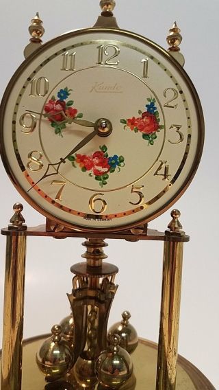 Vintage Kundo KIENINGER & OBERGFELL Mechanical Mantel Clock 2