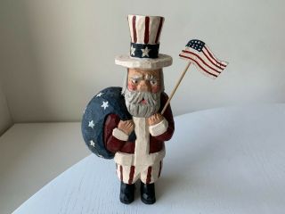 Rare Great American Taylor Collectible Americana Uncle Sam Santa Claus Clement