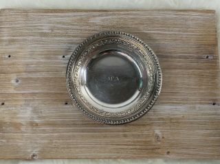 REED BARTON 1201 6” Dish SILVER PLATE bowl 1960 Alpha Gamma Delta special 2