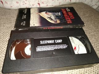 Rare Sleepaway Camp 1984 Horror Slasher Vhs Video,  Box Intact Vg Con