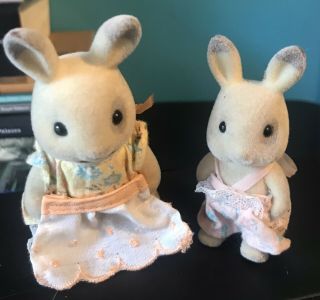 Sylvanian Families Corntop Rabbit Figures Vintage