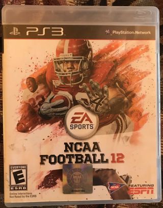 Ncaa Football 12 Sony Playstation 3 Ps3 2011 Video Game Rare Oop