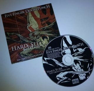 Five Finger Death Punch - Hard To See Bad Company - Rare 1 Track Promo Cd - Lp