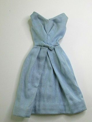 Vintage Barbie 1962 Pak Blue Belle Dress With Bow
