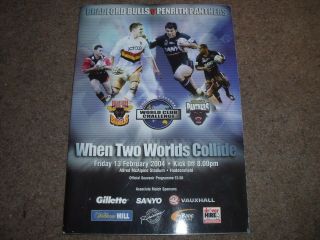 Rare 2004 Rugby League World Club Challenge Bradford Bulls V Penrith Panthers