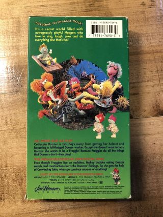 RARE OOP UNRATED FRAGGLE ROCK WITH THE MUPPETS VHS VIDEO TAPE JIM HENSON BABIES 2