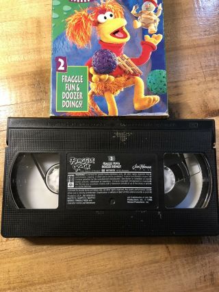 RARE OOP UNRATED FRAGGLE ROCK WITH THE MUPPETS VHS VIDEO TAPE JIM HENSON BABIES 3