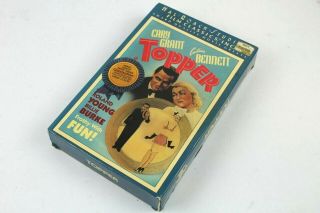 Rare Topper Colorized 1st Edition Vhs 1985 Hal Roach Studios Big Box Cary Grant