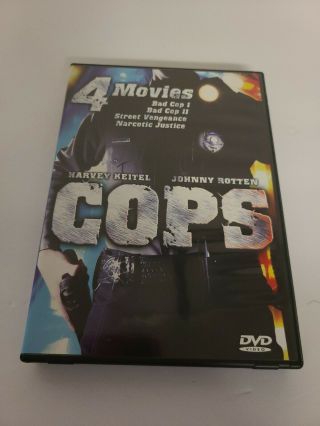 Cops 4 Movie Pack (2 Dvd) - Color Full Screen - Rare Box Set Plays 100