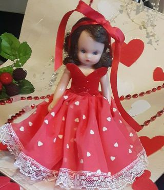 Nancy Ann Storybook Dolls Vintage Nasd Queen Of Hearts Valentine 