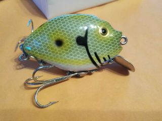 Heddon Frog Scale Pumpkin Seed 9630 Special Order Colors Fishing Lure Gold Eye