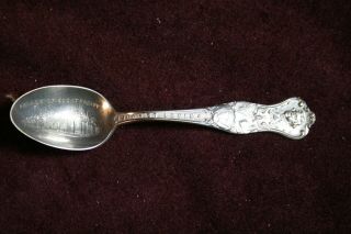 Sterling Silver Souvenir Spoon - St Louis Worlds Fair 1904 - Palace Of Electric
