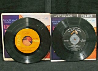 Elvis Presley Love Me Tender Rca Epa - 4006 Vry Rare 2 Variations Cover/orange Lbl