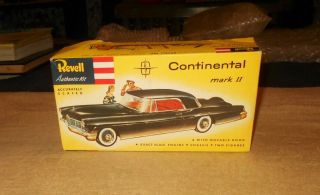 Vintage Revell Continental Mark Ii Model Kit Never Built Old Car Model