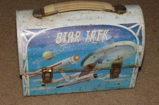 Vintage 1968 Aladdin Star Trek Dome Metal Lunchbox Htf Rare