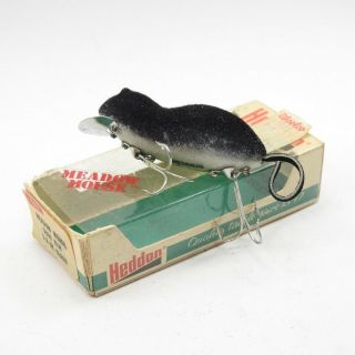 Vintage Heddon Meadow Mouse Fishing Lure.  W/ Box.