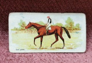 Antique Melbourne Cup Race Winner 1890 Carbine Cigarette Card