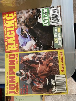 Racing Football Outlook Jumping Annuals Bundle Various Years 1997 90s 80s Rare