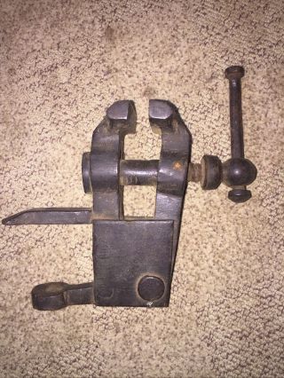 Antique Hand Forged Blacksmith Jewelers Clamp Bench Vise