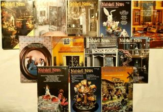 (12) Nutshell News Books - Clifton House - Vintage - January - December 1985