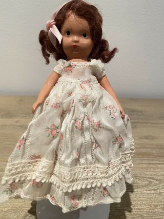 Vintage Nancy Ann Storybook Bisque Doll 5.  5 "