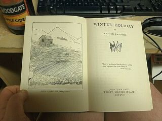 Winter Holiday Arthur Ransome Rare 1953 Hardback Jonathan Cape Edition
