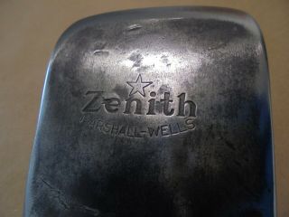 Rare Vintage Zenith Marshall Wells Axe Head W/true Temper Kelly Embossing