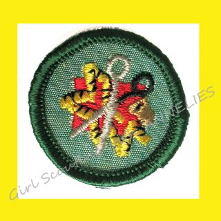 Sewing Seamstress 1960 - 62 Only Intermediate Girl Scout Rare Badge Combine Ship