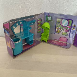 Fashion Polly Pocket Store Salon Shop Mall Fold Out Playset Carry Case Vintage 2