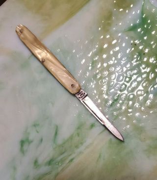 Antique Pal Cutlery Co.  Single Blade Pocket Knife Celluloid Handles Great Shape