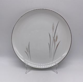 Fine China Of Japan Platinum Wheat Dinner Plate Vintage