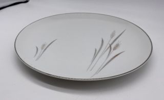 Fine China Of Japan Platinum Wheat Dinner Plate Vintage 3
